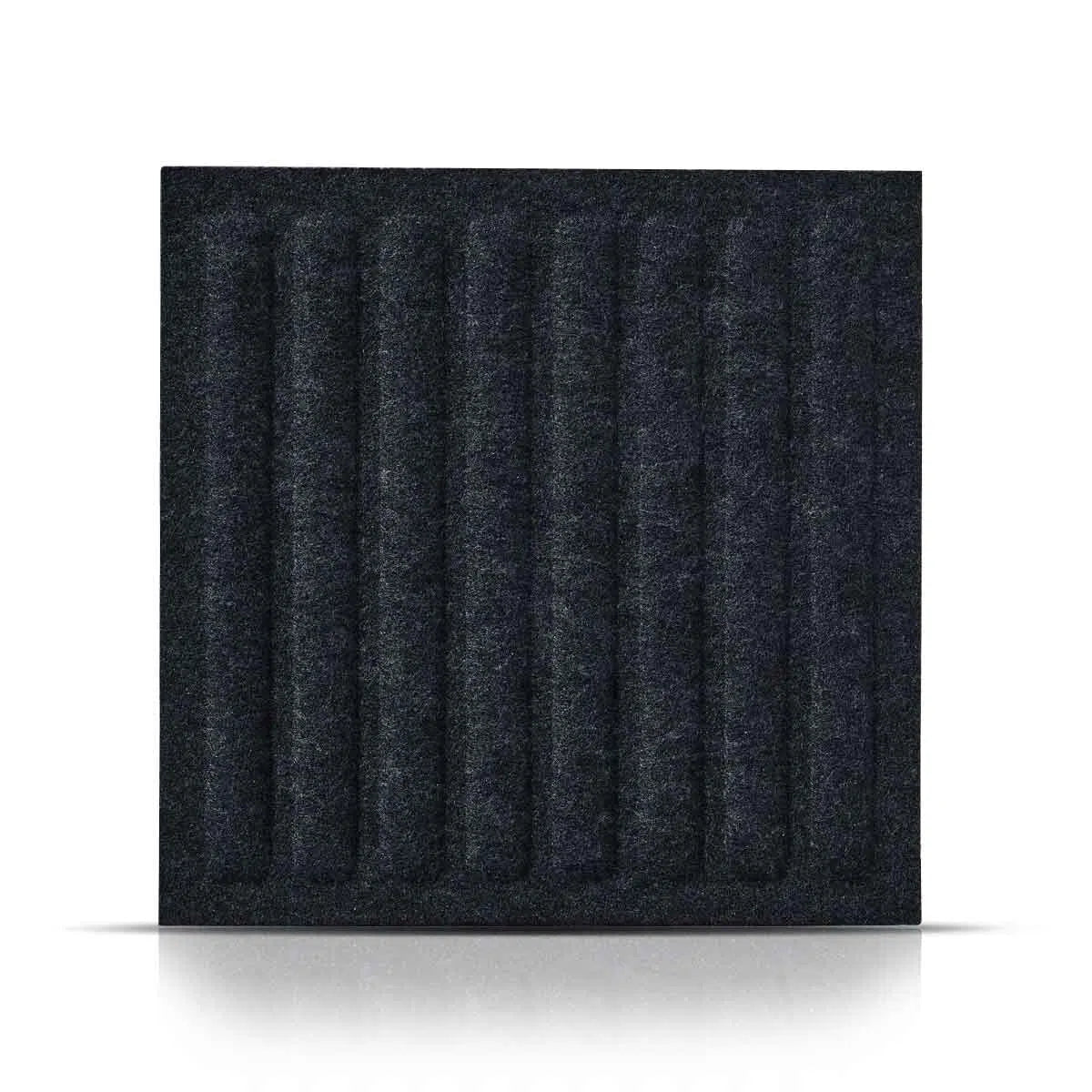 SQUARE RIFT Felt Panel - BLACK - DecorMania.eu