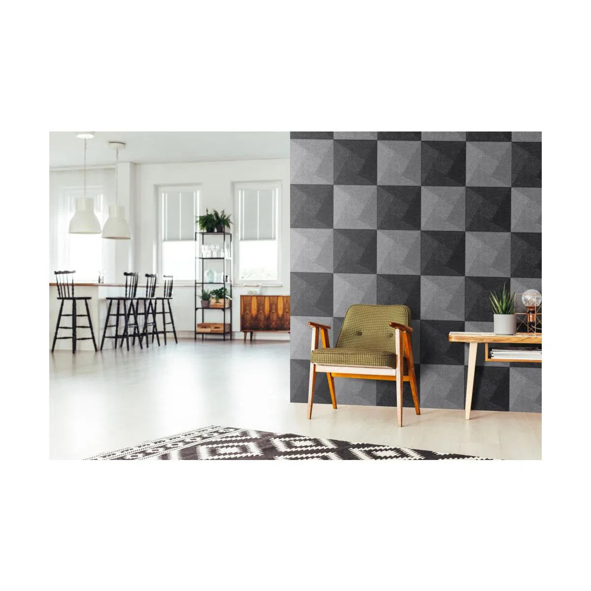 TWIST Felt Panel - BLACK - DecorMania.eu